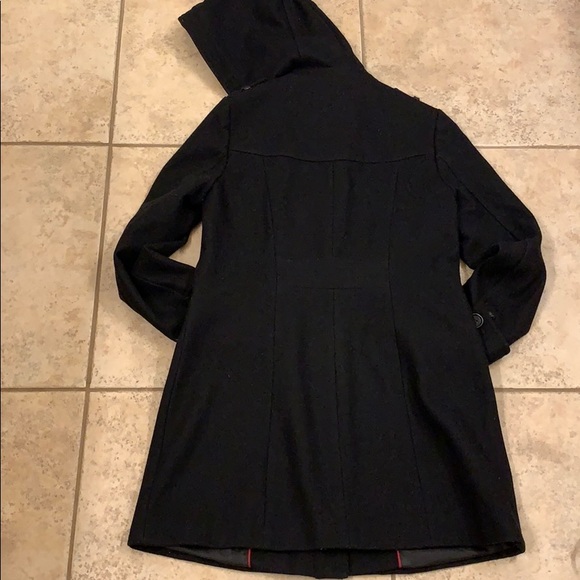 Tommy Hilfiger Wool Blend Coat Black XS - Picture 8 of 8
